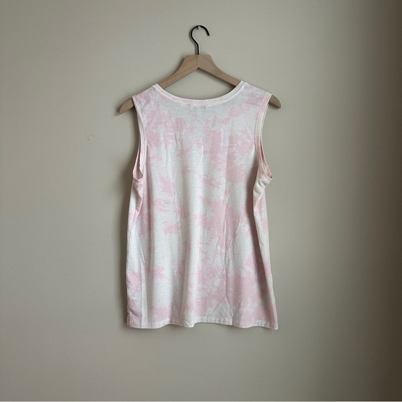 Toad & Co Swifty Pocket Tank Pink Tie-Dye Size Large - Picture 2 of 7